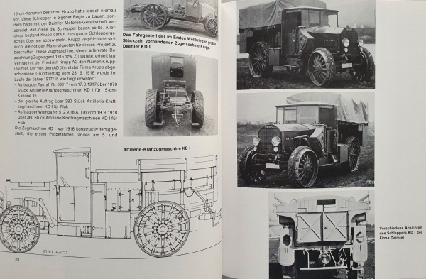 Spielberger "Die Krad- und Vollketten-Zugmaschinen 1871-1945" Militär-Historie 1978 (9546)